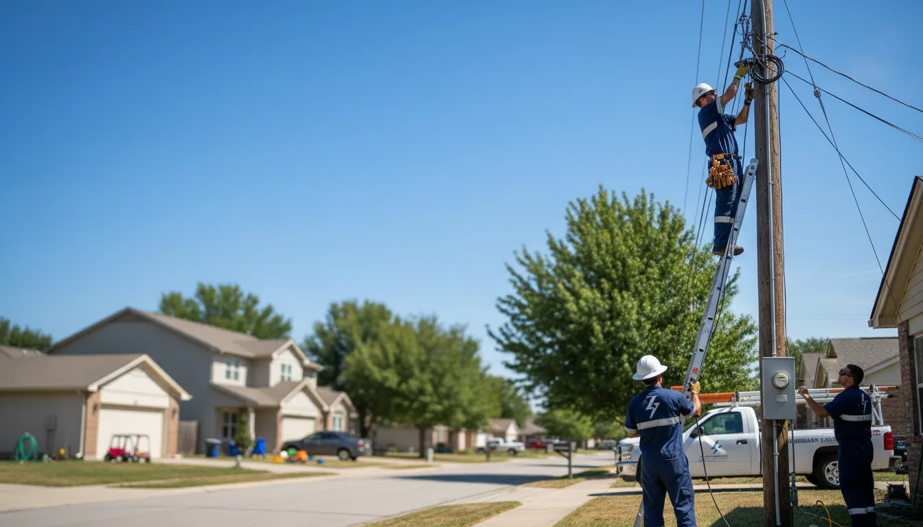 Residential electrician providing installation services in Kamrar, IA